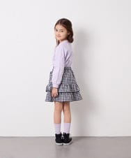 KJKED30021 a.v.v KIDS(アー・ヴェ・ヴェ) [110-150]モチーフアソートロンT ラベンダー