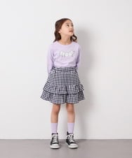 KJKED30021 a.v.v KIDS(アー・ヴェ・ヴェ) [110-150]モチーフアソートロンT ラベンダー