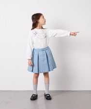 KJKED30021 a.v.v KIDS(アー・ヴェ・ヴェ) [110-150]モチーフアソートロンT ホワイト