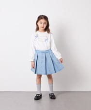 KJKED30021 a.v.v KIDS(アー・ヴェ・ヴェ) [110-150]モチーフアソートロンT ホワイト