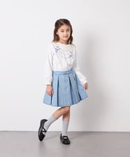 KJKED30021 a.v.v KIDS(アー・ヴェ・ヴェ) [110-150]モチーフアソートロンT ホワイト