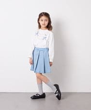 KJKED30021 a.v.v KIDS(アー・ヴェ・ヴェ) [110-150]モチーフアソートロンT ホワイト