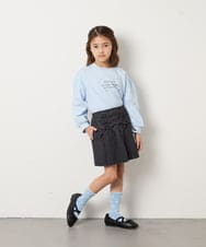KJKED31026 a.v.v KIDS(アー・ヴェ・ヴェ) [120-160]ロゴアソートロンT ライトブルー
