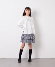 KJKED31026 a.v.v KIDS(アー・ヴェ・ヴェ) [120-160]ロゴアソートロンT ホワイト