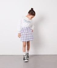 KJKED31026 a.v.v KIDS(アー・ヴェ・ヴェ) [120-160]ロゴアソートロンT ホワイト