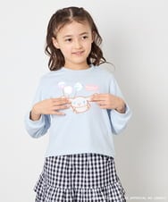 KJKED80034 a.v.v KIDS(アー・ヴェ・ヴェ) 【数量限定】[110-140][シナモロール＆ポチャッコ]スパンコールTシャツ ライトブルー