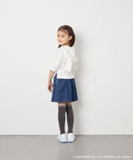KJKED81044 a.v.v KIDS(アー・ヴェ・ヴェ) 【数量限定】[110-160][シナモロール＆ポチャッコ]ミミ付きオーバーTシャツ アイボリー