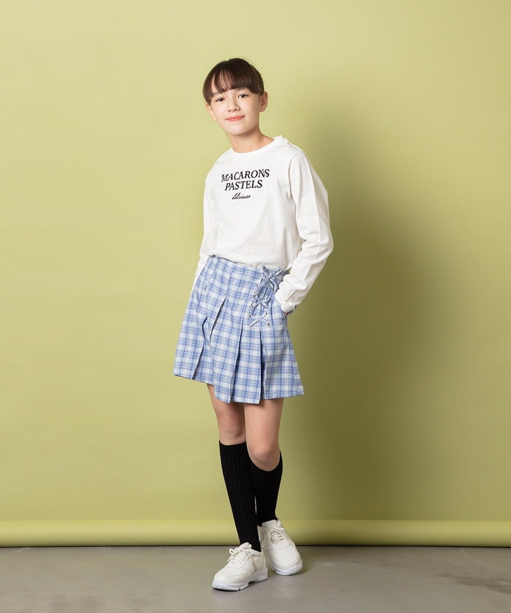 KJKES30019 a.v.v KIDS(アー・ヴェ・ヴェ) [100-130]ロゴアソートロンT ライトブルー