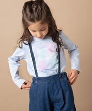 KJKES30019 a.v.v KIDS(アー・ヴェ・ヴェ) [100-130]ロゴアソートロンT ライトブルー