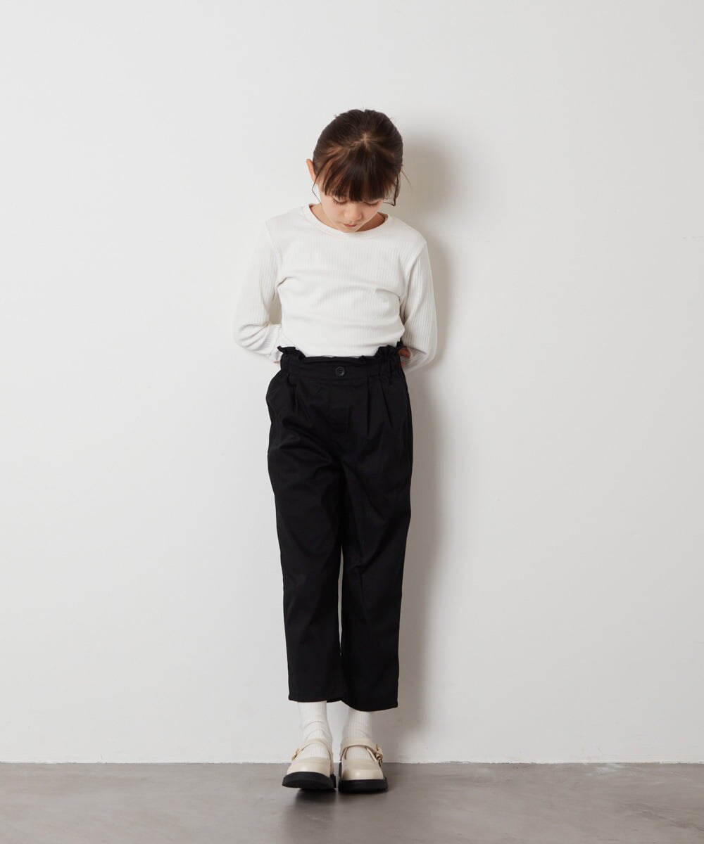 KJKEW34029 a.v.v KIDS(アー・ヴェ・ヴェ) [140-150]フリル袖カットソー ホワイト