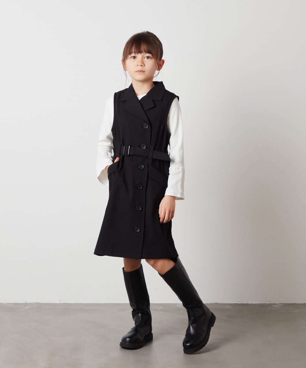 KJKEW34029 a.v.v KIDS(アー・ヴェ・ヴェ) [140-150]フリル袖カットソー ホワイト