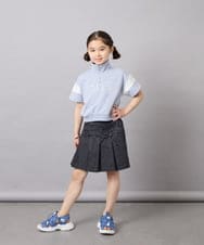 KJKFD46039 a.v.v KIDS(アー・ヴェ・ヴェ) [120-160]ハーフジップロゴスウェット ライトブルー
