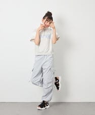 KJKFD46039 a.v.v KIDS(アー・ヴェ・ヴェ) [120-160]ハーフジップロゴスウェット ライトグレー