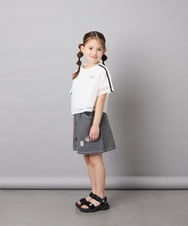 KJKFD57039 a.v.v KIDS(アー・ヴェ・ヴェ) [120-160]メッシュレイヤードTシャツ ホワイト