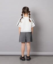 KJKFD57039 a.v.v KIDS(アー・ヴェ・ヴェ) [120-160]メッシュレイヤードTシャツ ホワイト