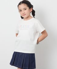 KJKGB22019 a.v.v KIDS(アー・ヴェ・ヴェ) 【接触冷感/ジメジメ対策/毛玉になりにくい/安心の綿100％】[140-150]アソートロゴＴシャツ ブラック
