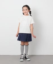 KJKGB22019 a.v.v KIDS(アー・ヴェ・ヴェ) 【接触冷感/ジメジメ対策/毛玉になりにくい/安心の綿100％】[140-150]アソートロゴＴシャツ ブラック