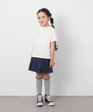 KJKGB22019 a.v.v KIDS(アー・ヴェ・ヴェ) 【接触冷感/ジメジメ対策/毛玉になりにくい/安心の綿100％】[140-150]アソートロゴＴシャツ ブラック