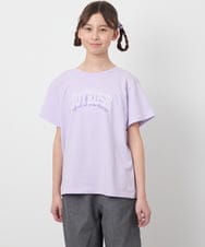 KJKGB22019 a.v.v KIDS(アー・ヴェ・ヴェ) 【接触冷感/ジメジメ対策/毛玉になりにくい/安心の綿100％】[140-150]アソートロゴＴシャツ ブラック