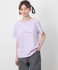 KJKGB22019 a.v.v KIDS(アー・ヴェ・ヴェ) 【接触冷感/ジメジメ対策/毛玉になりにくい/安心の綿100％】[140-150]アソートロゴＴシャツ ブラック