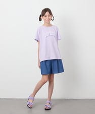 KJKGB22019 a.v.v KIDS(アー・ヴェ・ヴェ) 【接触冷感/ジメジメ対策/毛玉になりにくい/安心の綿100％】[140-150]アソートロゴＴシャツ ブラック