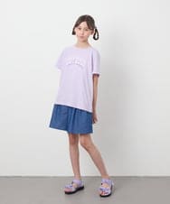KJKGB22019 a.v.v KIDS(アー・ヴェ・ヴェ) 【接触冷感/ジメジメ対策/毛玉になりにくい/安心の綿100％】[140-150]アソートロゴＴシャツ ブラック