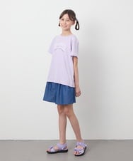 KJKGB22019 a.v.v KIDS(アー・ヴェ・ヴェ) 【接触冷感/ジメジメ対策/毛玉になりにくい/安心の綿100％】[140-150]アソートロゴＴシャツ ブラック