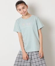 KJKGB22019 a.v.v KIDS(アー・ヴェ・ヴェ) 【接触冷感/ジメジメ対策/毛玉になりにくい/安心の綿100％】[140-150]アソートロゴＴシャツ ブラック
