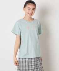 KJKGB22019 a.v.v KIDS(アー・ヴェ・ヴェ) 【接触冷感/ジメジメ対策/毛玉になりにくい/安心の綿100％】[140-150]アソートロゴＴシャツ ブラック