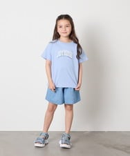 KJKGB22019 a.v.v KIDS(アー・ヴェ・ヴェ) 【接触冷感/ジメジメ対策/毛玉になりにくい/安心の綿100％】[140-150]アソートロゴＴシャツ ブラック