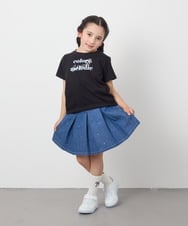 KJKGB22019 a.v.v KIDS(アー・ヴェ・ヴェ) 【接触冷感/ジメジメ対策/毛玉になりにくい/安心の綿100％】[140-150]アソートロゴＴシャツ ブラック