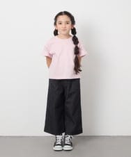 KJKGC23021 a.v.v KIDS(アー・ヴェ・ヴェ) 【累計1万枚販売/接触冷感/ジメジメ対策/毛玉になりにくい/安心の綿100％】[160]シアーギンガムキリカエスリーブＴシャツ ライトブルー