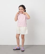 KJKGC23021 a.v.v KIDS(アー・ヴェ・ヴェ) 【累計1万枚販売/接触冷感/ジメジメ対策/毛玉になりにくい/安心の綿100％】[160]シアーギンガムキリカエスリーブＴシャツ ライトブルー