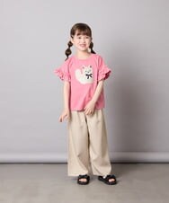 KJKGD04021 a.v.v KIDS(アー・ヴェ・ヴェ) [110-150]【接触冷感/綿100％】モチーフアソートTシャツ ピンク
