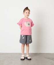 KJKGD04021 a.v.v KIDS(アー・ヴェ・ヴェ) [110-150]【接触冷感/綿100％】モチーフアソートTシャツ ピンク