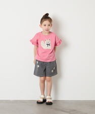 KJKGD04021 a.v.v KIDS(アー・ヴェ・ヴェ) [110-150]【接触冷感/綿100％】モチーフアソートTシャツ ピンク