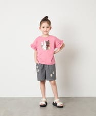 KJKGD04021 a.v.v KIDS(アー・ヴェ・ヴェ) [110-150]【接触冷感/綿100％】モチーフアソートTシャツ ピンク