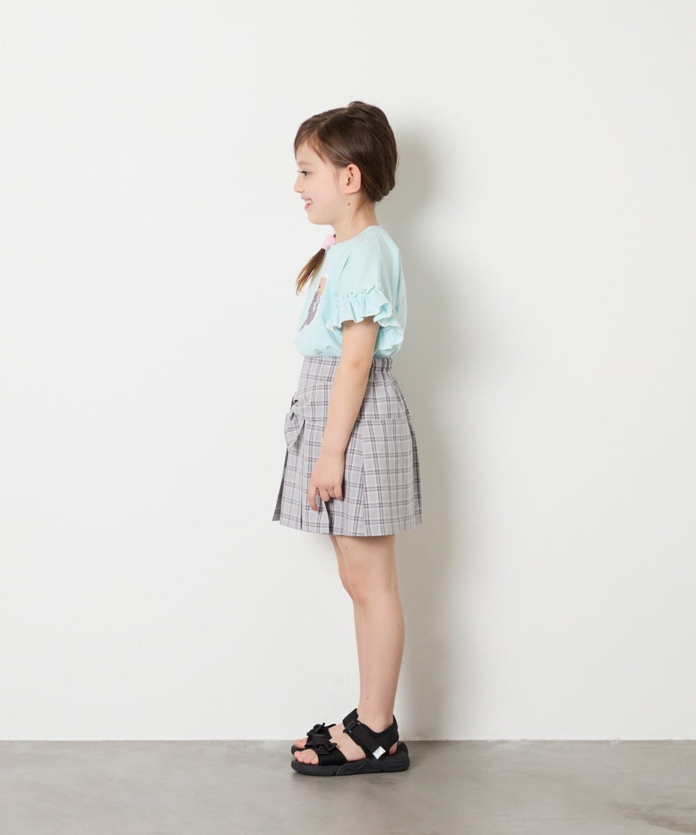 KJKGD04021 a.v.v KIDS(アー・ヴェ・ヴェ) [110-150]【接触冷感/綿100％】モチーフアソートTシャツ ライトブルー