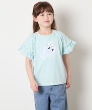 KJKGD04021 a.v.v KIDS(アー・ヴェ・ヴェ) [110-150]【接触冷感/綿100％】モチーフアソートTシャツ ライトブルー