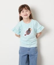 KJKGD04021 a.v.v KIDS(アー・ヴェ・ヴェ) [110-150]【接触冷感/綿100％】モチーフアソートTシャツ ライトブルー