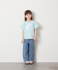 KJKGD04021 a.v.v KIDS(アー・ヴェ・ヴェ) [110-150]【接触冷感/綿100％】モチーフアソートTシャツ ライトブルー