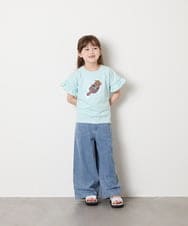 KJKGD04021 a.v.v KIDS(アー・ヴェ・ヴェ) [110-150]【接触冷感/綿100％】モチーフアソートTシャツ ライトブルー