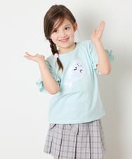 KJKGD04021 a.v.v KIDS(アー・ヴェ・ヴェ) [110-150]【接触冷感/綿100％】モチーフアソートTシャツ ライトブルー