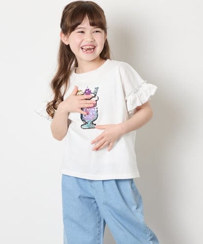 KJKGD04021 a.v.v KIDS [110-150]【接触冷感/綿100％】モチーフアソートTシャツ