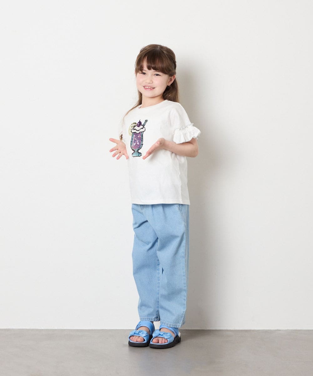KJKGD04021 a.v.v KIDS(アー・ヴェ・ヴェ) [110-150]【接触冷感/綿100％】モチーフアソートTシャツ ホワイト