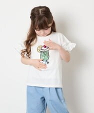 KJKGD04021 a.v.v KIDS(アー・ヴェ・ヴェ) [110-150]【接触冷感/綿100％】モチーフアソートTシャツ ホワイト
