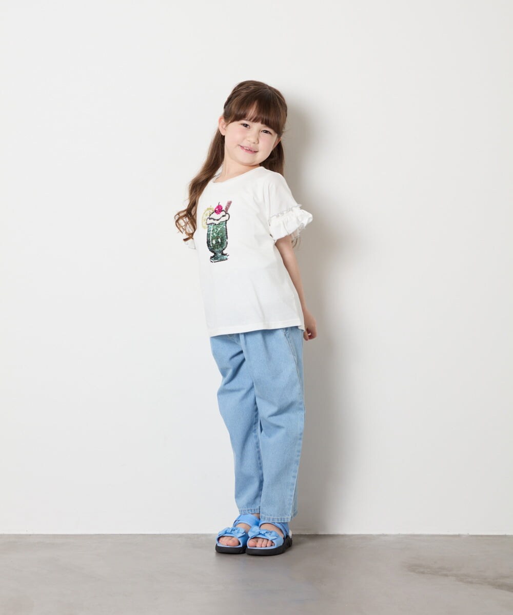 KJKGD04021 a.v.v KIDS(アー・ヴェ・ヴェ) [110-150]【接触冷感/綿100％】モチーフアソートTシャツ ホワイト