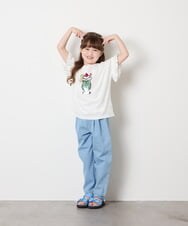 KJKGD04021 a.v.v KIDS(アー・ヴェ・ヴェ) [110-150]【接触冷感/綿100％】モチーフアソートTシャツ ホワイト