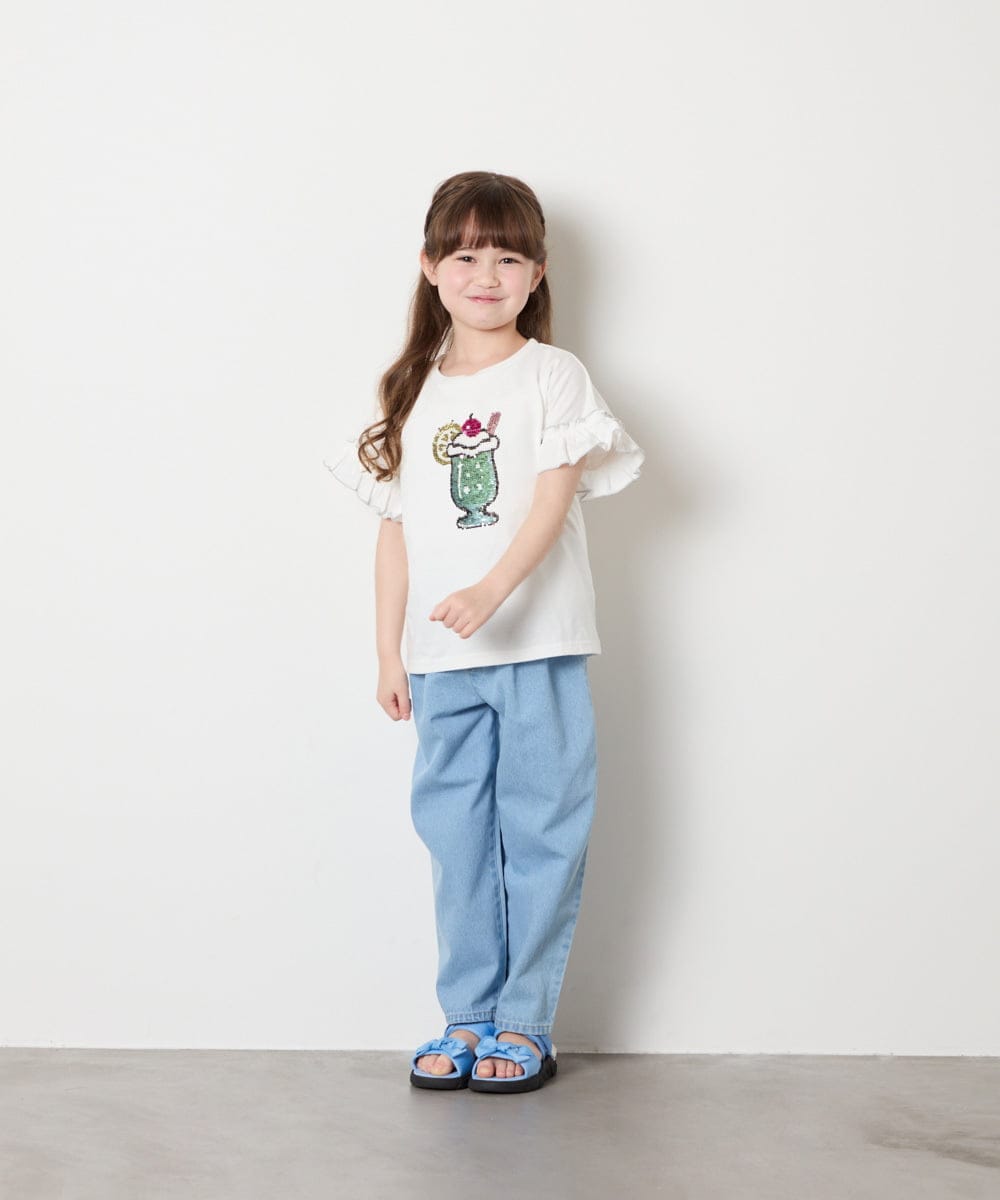 KJKGD04021 a.v.v KIDS(アー・ヴェ・ヴェ) [110-150]【接触冷感/綿100％】モチーフアソートTシャツ ホワイト