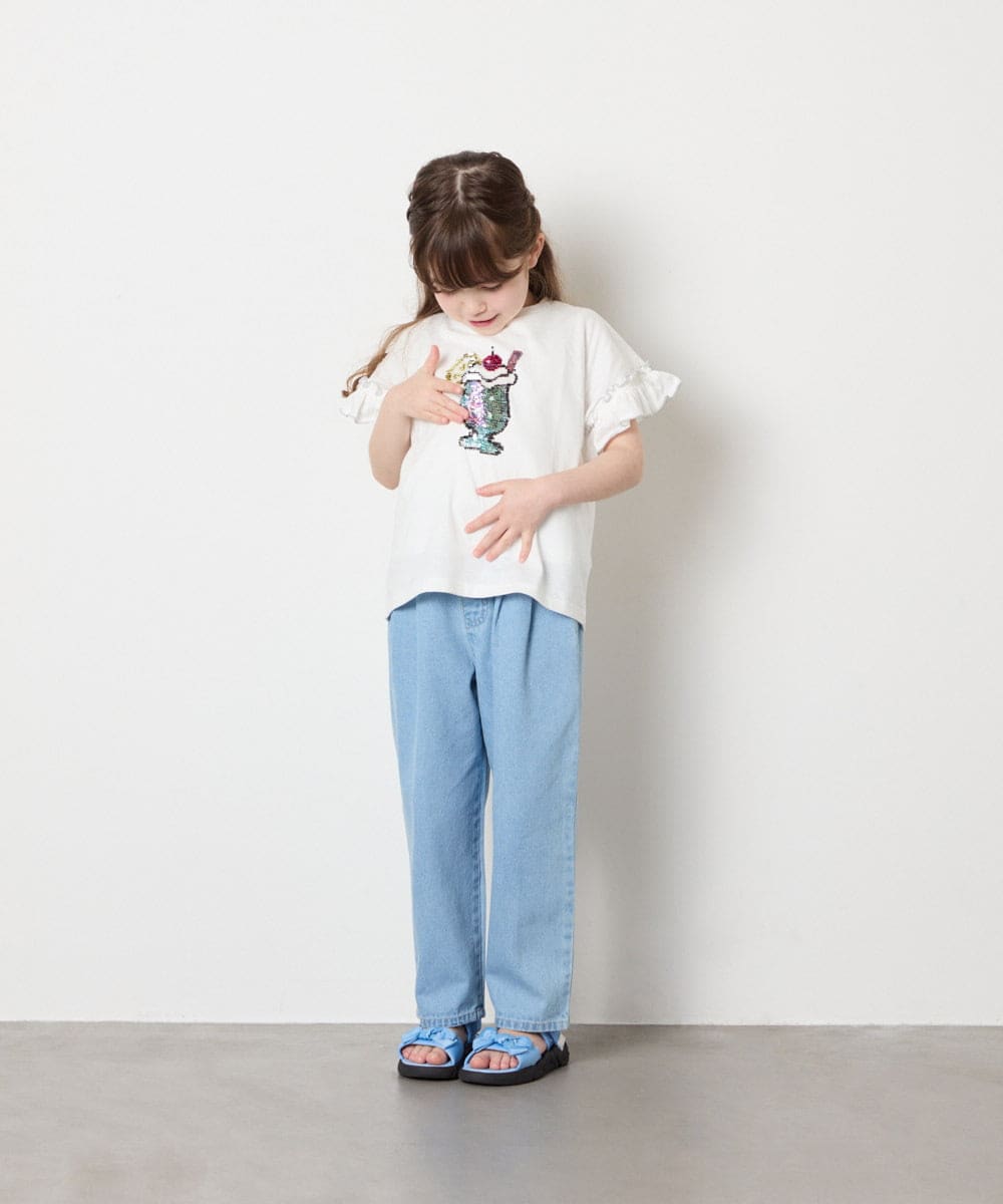 KJKGD04021 a.v.v KIDS(アー・ヴェ・ヴェ) [110-150]【接触冷感/綿100％】モチーフアソートTシャツ ホワイト